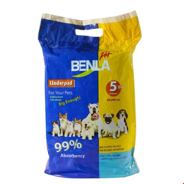 زیر انداز بهداشتی بنلا پت مناسب حیوانات بسته 5 عددی