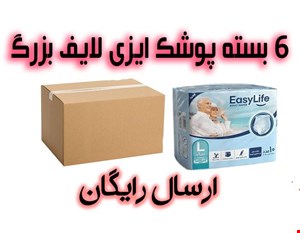 یک کارتن پوشک بزرگسال ایزی لایف شورتی بزرگ با ارسال رایگان