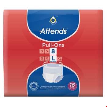 پوشک بزرگسال اتندز سایز بزرگ بسته ۱۶ عددی ۸ قطره ای