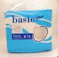 پوشک بزرگسال شورتی بیسیک سایز متوسط بسته ۱۴ عددی