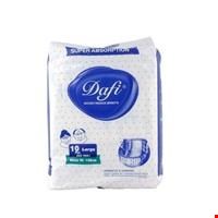 پوشک بزرگسال شورتی دافی سایز متوسط بسته ۱۰ عددی