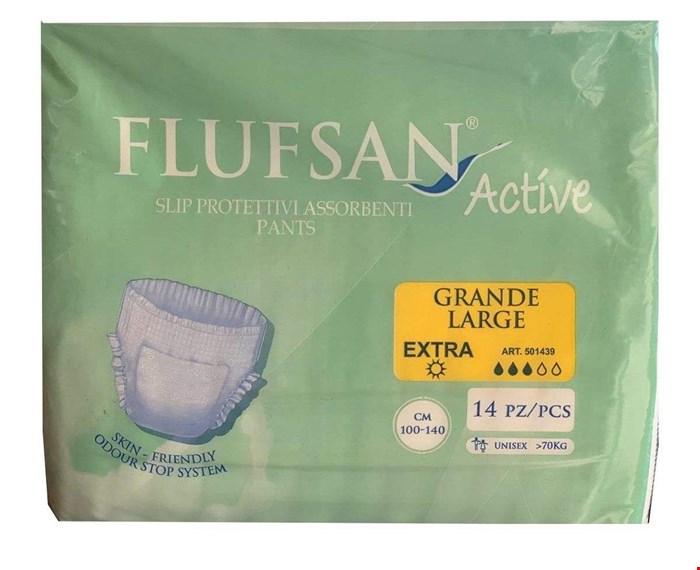 پوشک بزرگسالان شورتی اکسترا لارج فلوفسان 14 عددی