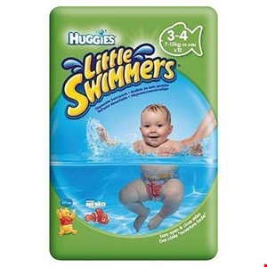 پوشک بچه استخری هاگیز سایز 3 و 4