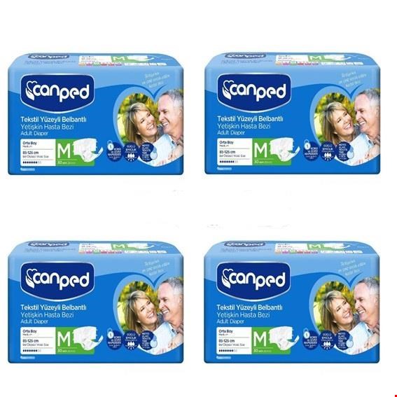 پوشک بزرگسال چسبی جان پد سایز متوسط 30 تایی پک 4 عددی