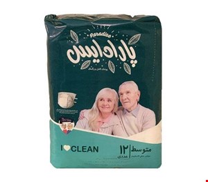 پوشک بزرگسال چسبی پارادایس سایز متوسط بسته ۱۲ عددی